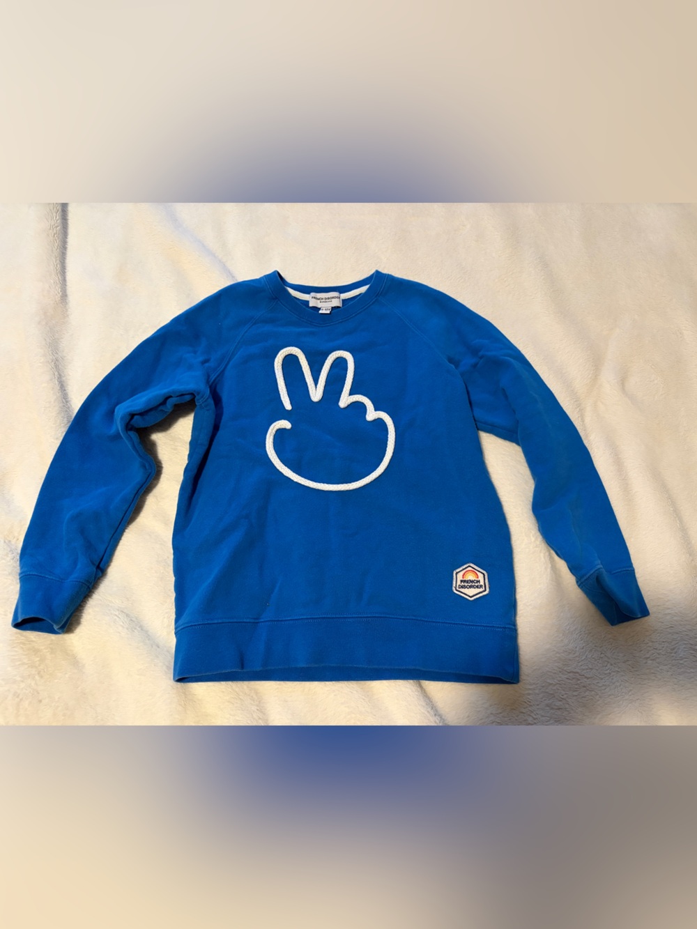 Kids Blue Graphic Crewneck Sweatshirt
